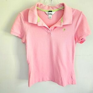 Lilly Pulitzer pink girl polo shirt